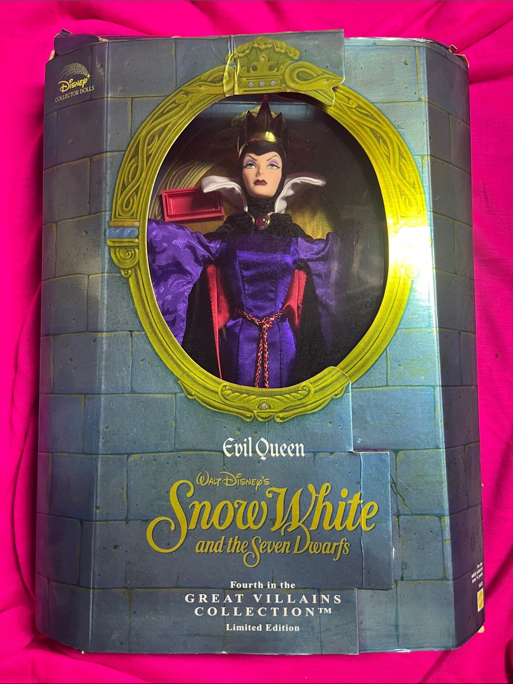 NRFB 1998 Disney Great Villains Evil Queen Limited Edition Collector Doll Mattel